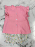 Banana Split-Girl Golf Smocked Bloomer Set