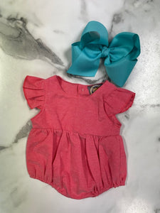 Emma Jean-Red Chambray-Girl-Bubble