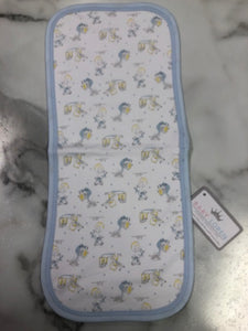 Baby Loren-Pima Blue Nursery Rhymes-Burp Pad