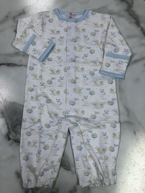 Baby Loren-Blue Nursery Rhymes Pima Converter Gown