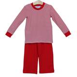 Copy of Trotter Street Kids-Boy Miller Long Sleeve Red Pant Set with Name or Monogram