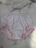 Fancy Pants Diaper Covers with pink trim Free Name/Mono