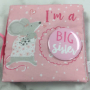 Mudpie-Big Sister Soft Book with Pin