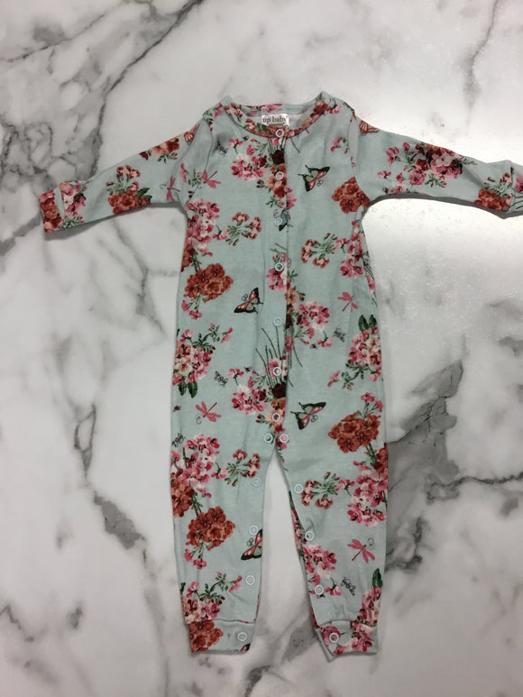 Up Baby Jersey Jumpsuit-Floral
