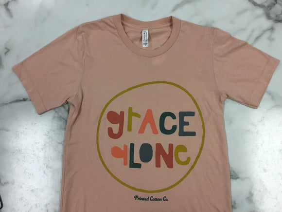 Bella Canvas-Heather Peach-GRACE ALONE-Adult T-Shirt