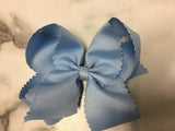 Wee Ones King Grosgrain Bow with Scalloped Edges