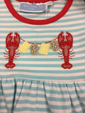 Trotter Street Kids-Crawfish Applique Dress