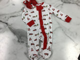 Baby Loren Vintage Truck Christmas Footie