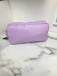 Sandy Pearl-Medium Nylon Bag-Lavender