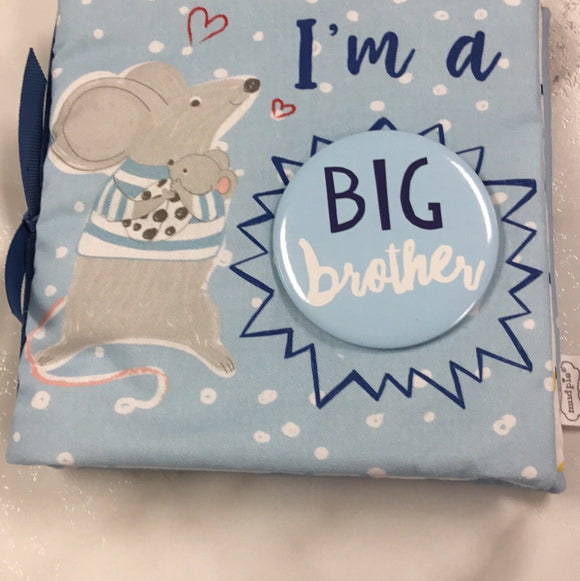 Mudpie-Big Brother Soft Book with Pin