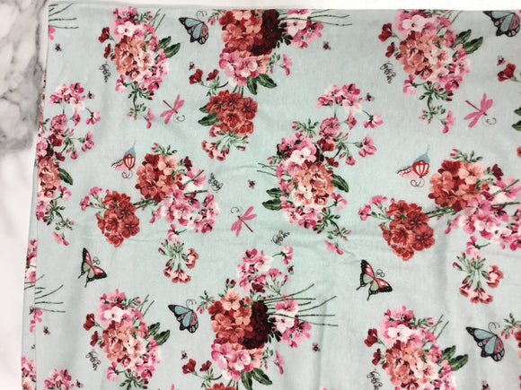 Up Baby Jersey Blanket-Floral
