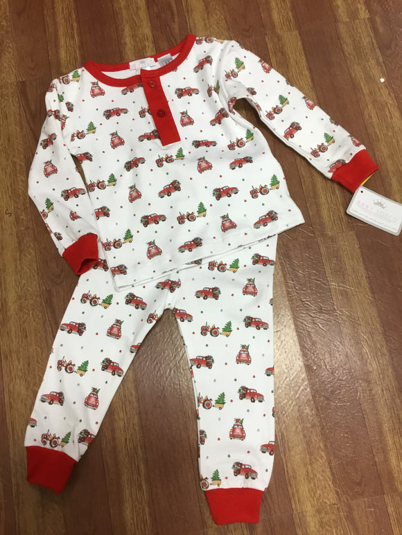 Baby Loren Vintage Truck Christmas Pajamas