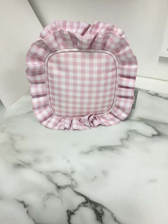 Sandy Pearls- Gingham Bag (Small) Pink