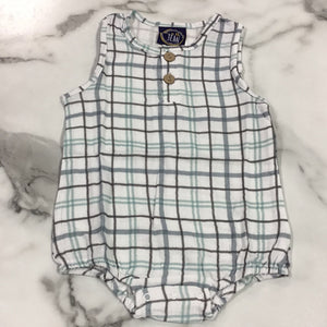 Emma Jean-Boy-Sage Plaid Bubble