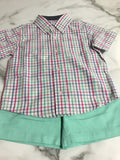SouthBound-Boy Dress Shirt-Ocean/Pink/Allure/Silver