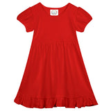 BB-Ruffle Short Sleeve Dress-Free Name/Monogram